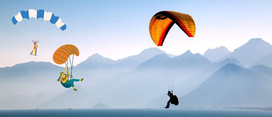 Tandem paragliding flight over Pawana Lake, Kamshet